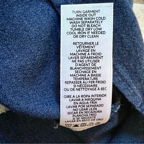 NWT Splendid Willow Tie-Waist Dark Wash Dress - Picture 12 of 13